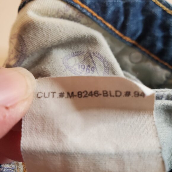 GAP 1969 SZ 8 Ankle Bootcut Low-rise Distressed 5-Pocket Blue Jeans - Picture 10 of 10